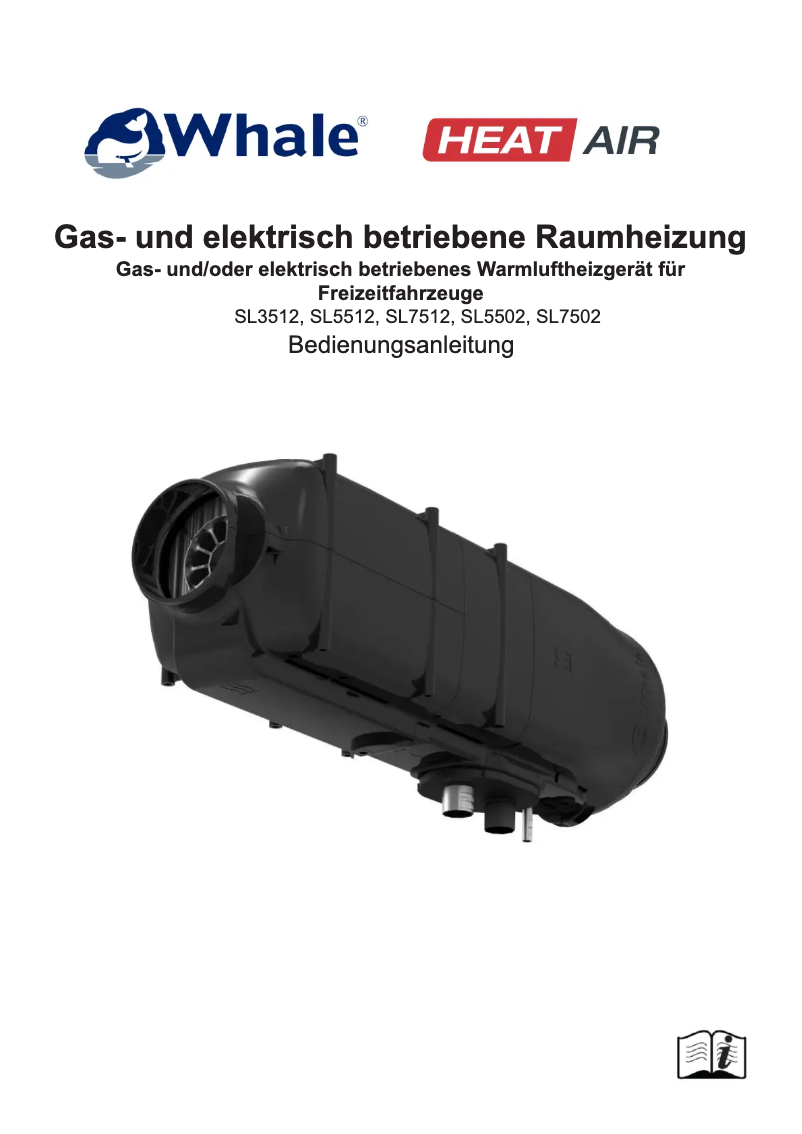 Image de la première page du manuel de l'appareil Heat Air SL5512
