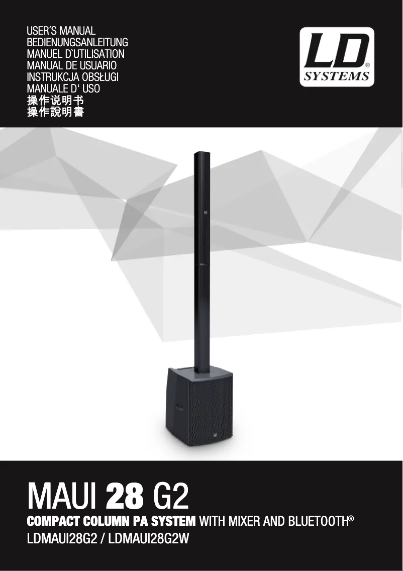 Página 1 del manual Manual de usuario LD Systems MAUI 28 G2