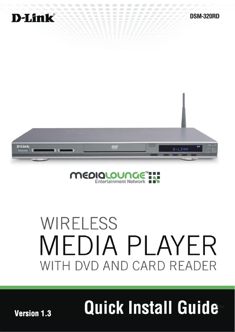 Image de la première page du manuel de l'appareil DSM-320RD