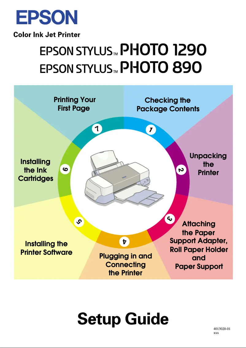 Página 1 del manual Manual de usuario Epson Stylus Photo 1290