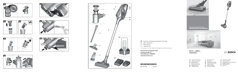Page n°1 - Manuel utilisateur Bosch Unlimited BCS1TOPNC