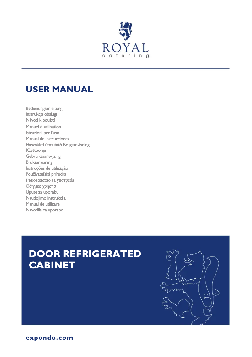 Page 1 de la notice Manuel utilisateur Royal Catering RCRC-1D750