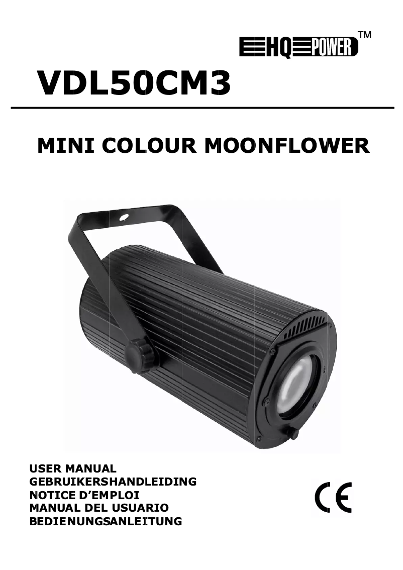 Page n°1 - Manuel utilisateur HQ Power VDL50CM3