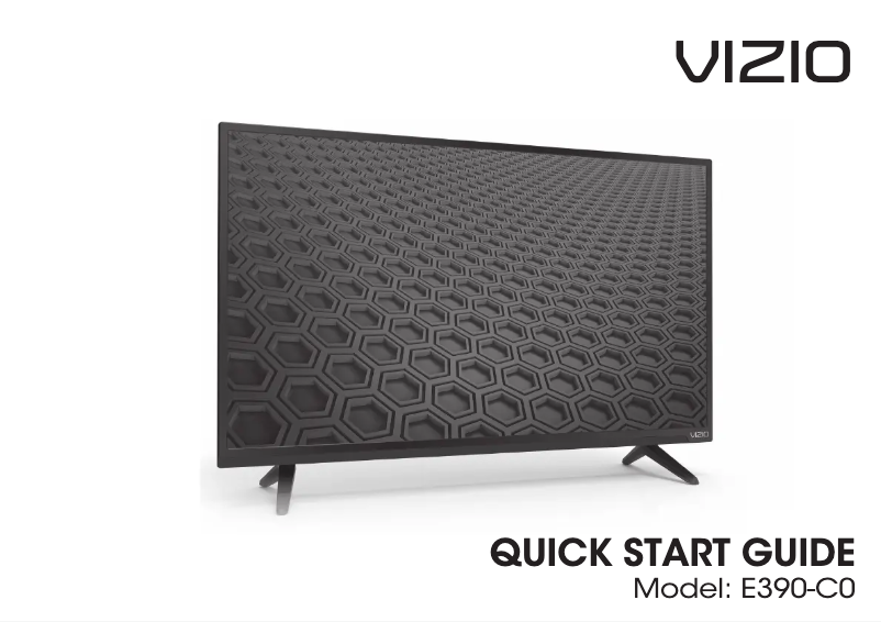 Page 1 de la notice Manuel utilisateur VIZIO E390-C0