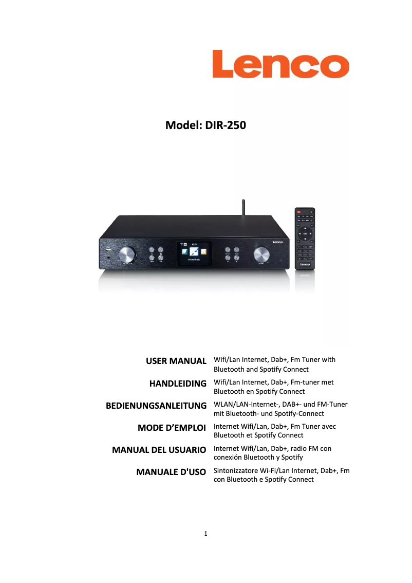 First page image of the manual for DIR-250