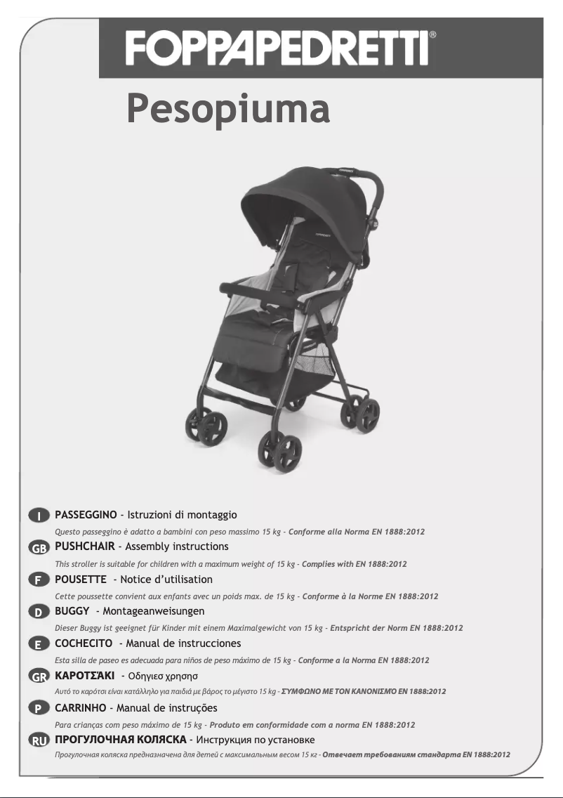 Page n°1 - Manuel utilisateur Foppapedretti Pesopiuma