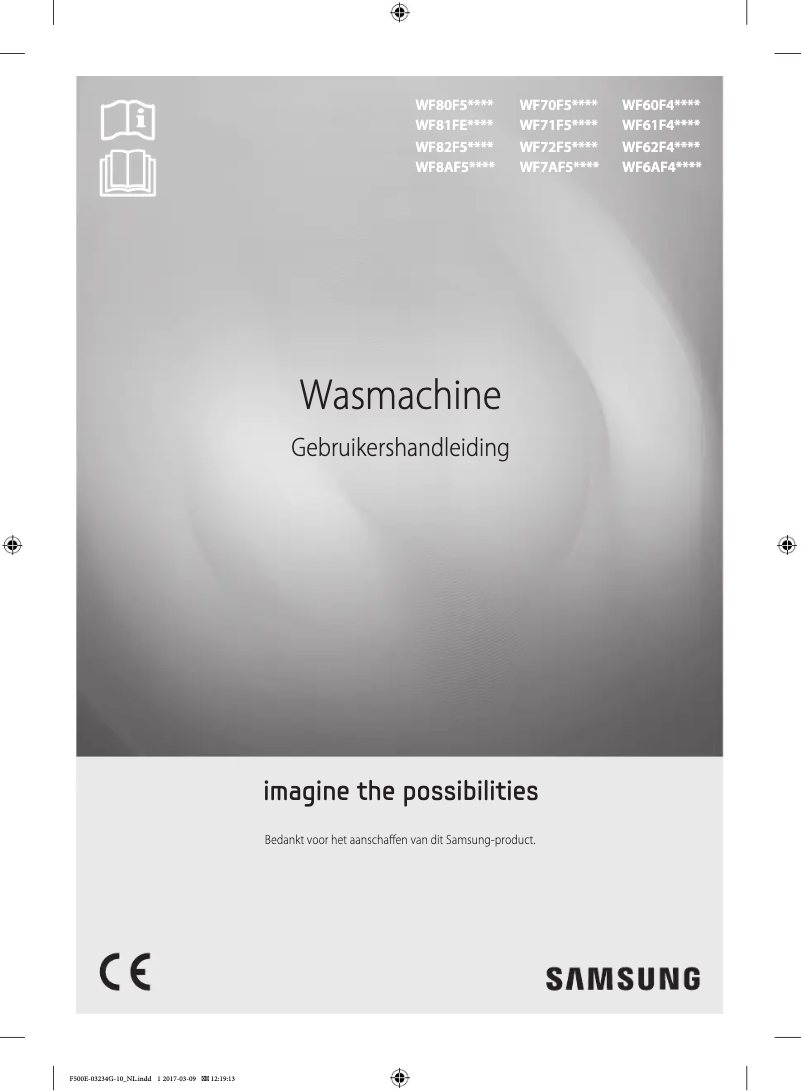 Image de la première page du manuel de l'appareil WF70F5E4P4W