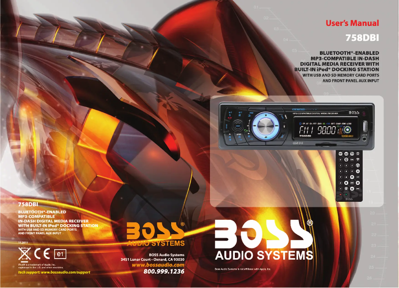 Page 1 de la notice Manuel utilisateur Boss 758DBI