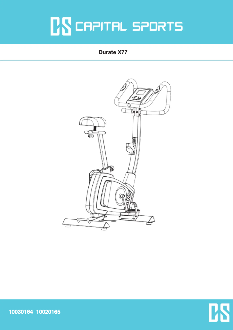 Page 1 de la notice Manuel utilisateur Capital Sports Durate X77