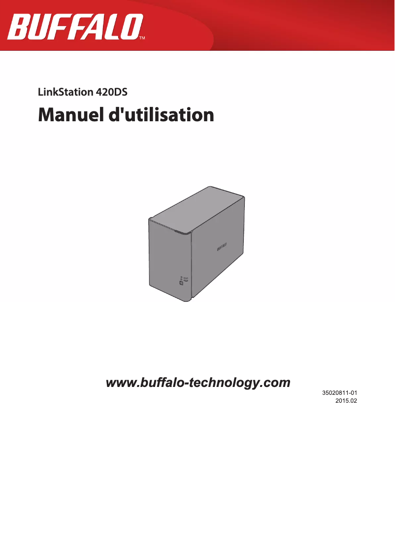 Page 1 de la notice Manuel utilisateur Buffalo LinkStation 420 NVR