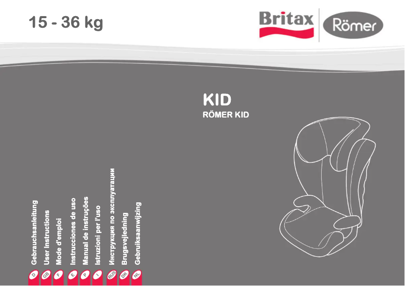 Page 1 de la notice Manuel utilisateur Britax-Römer KID
