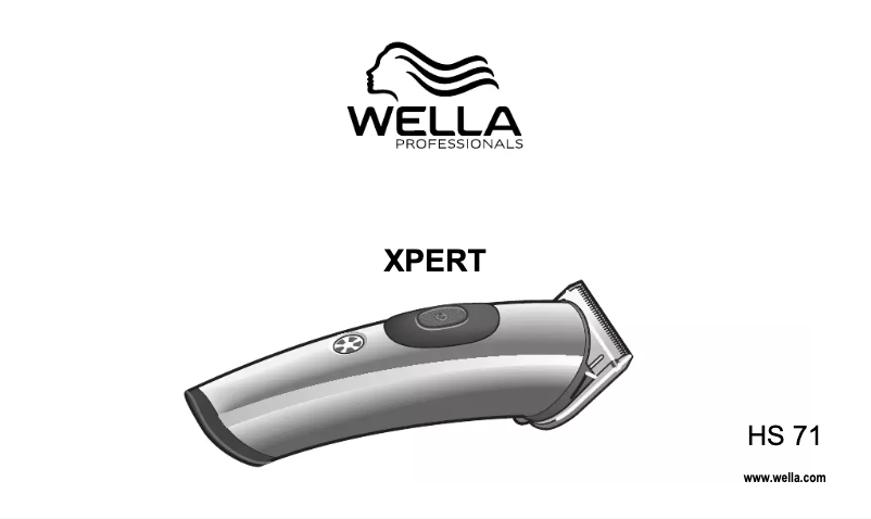 Page n°1 - Manuel utilisateur Wella Xpert HS 71