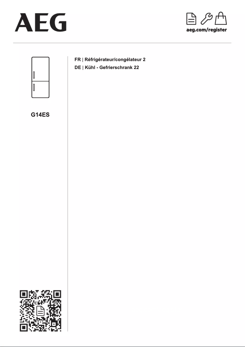 Page n°1 - Manuel utilisateur AEG G14ES