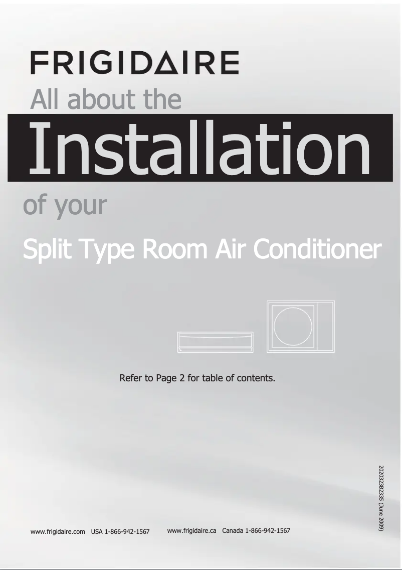 Page 1 de la notice Manuel utilisateur Frigidaire FFHP124WS1