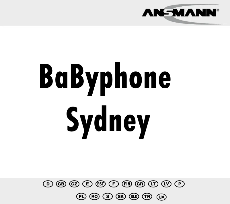 Page 1 de la notice Manuel utilisateur Ansmann Sydney