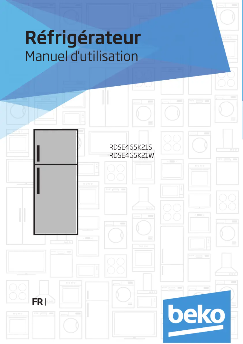 Page n°1 - Manuel utilisateur Beko RDSE465K21S