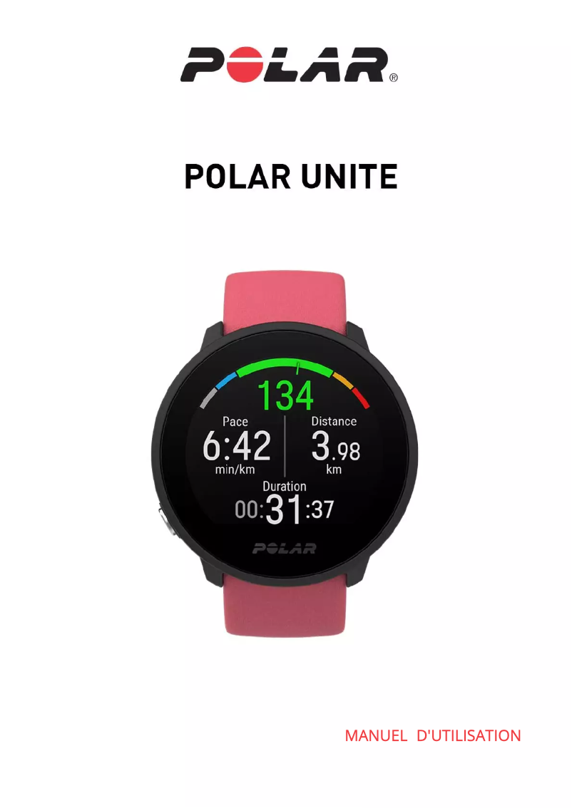 Page n°1 - Manuel utilisateur Polar Unite