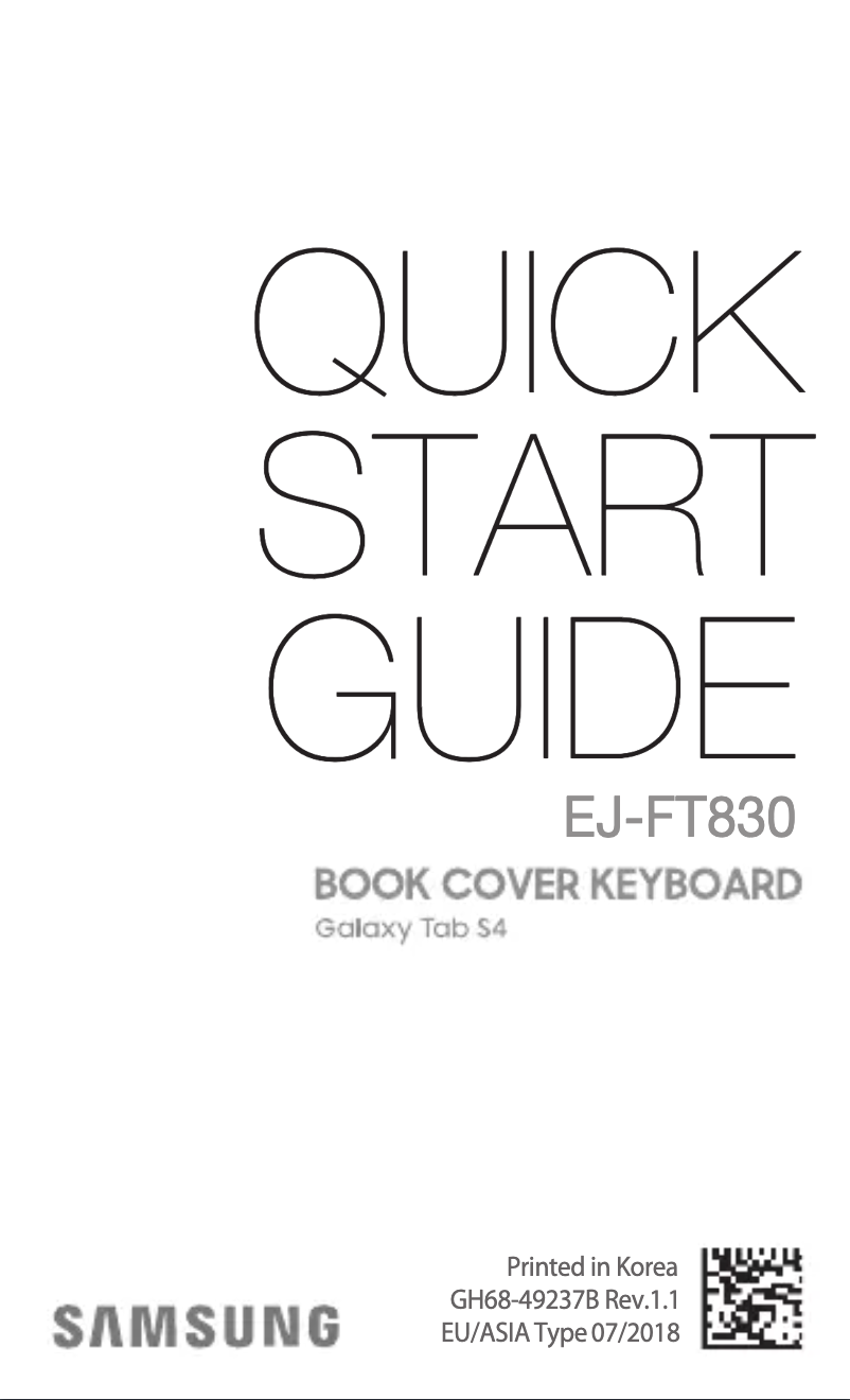 Page 1 de la notice Manuel utilisateur Samsung EJ-FT830