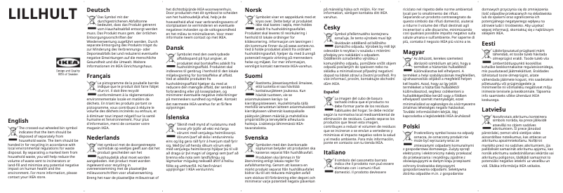 Image de la première page du manuel de l'appareil LILLHULT 405.811.05