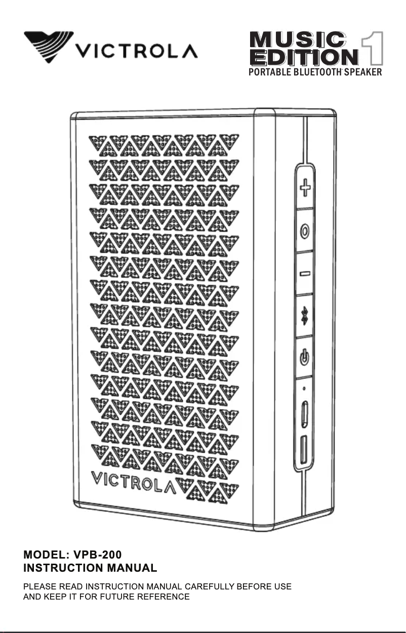 Page 1 de la notice Manuel utilisateur Victrola Music Edition 1 VPB-200