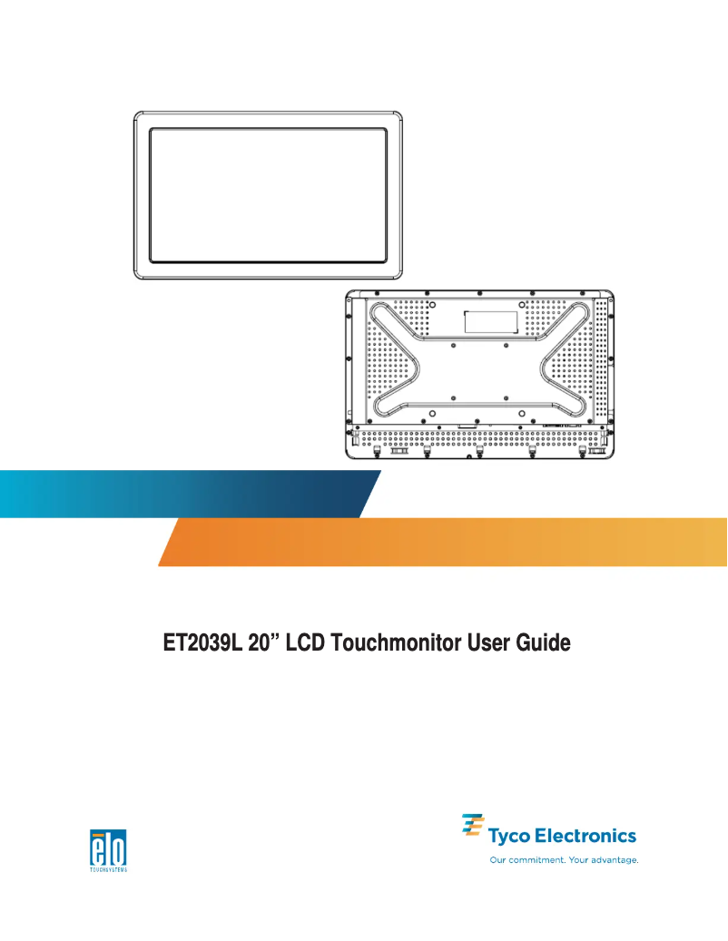 Page 1 de la notice Manuel utilisateur Elo 2039L