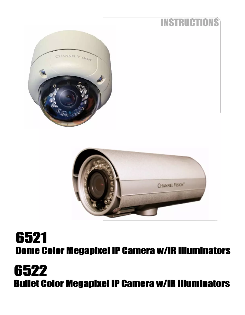 Page 1 de la notice Manuel utilisateur Channel Vision 6521