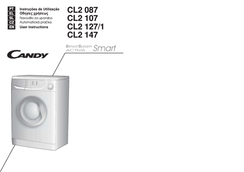 Page 1 de la notice Manuel utilisateur Candy CL2 127/1-36S