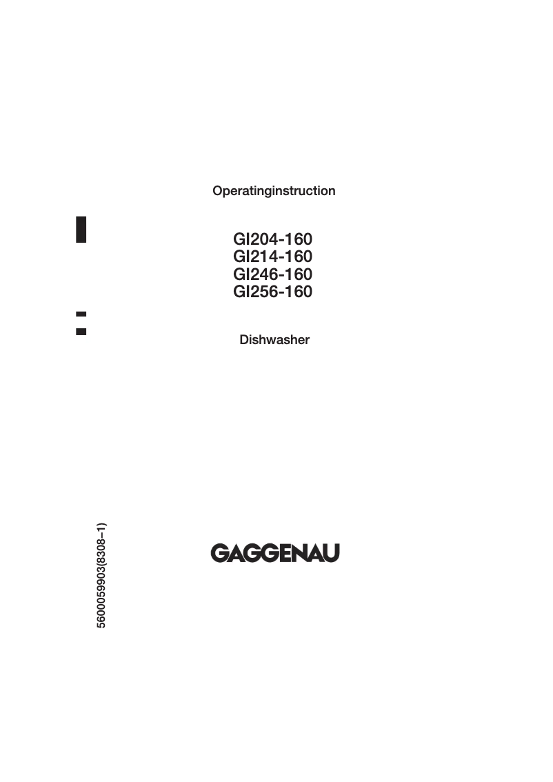 Página 1 del manual Manual de usuario Gaggenau GI 256-160