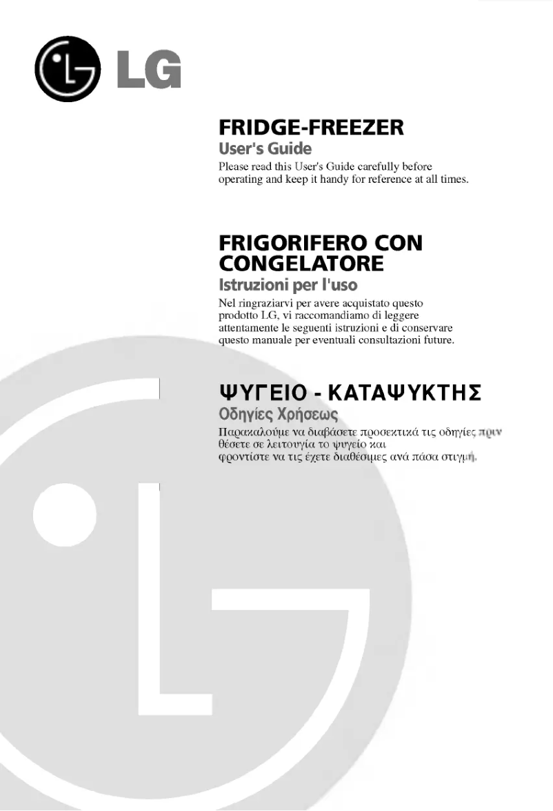 Page 1 de la notice Manuel utilisateur LG GR-409GUPA