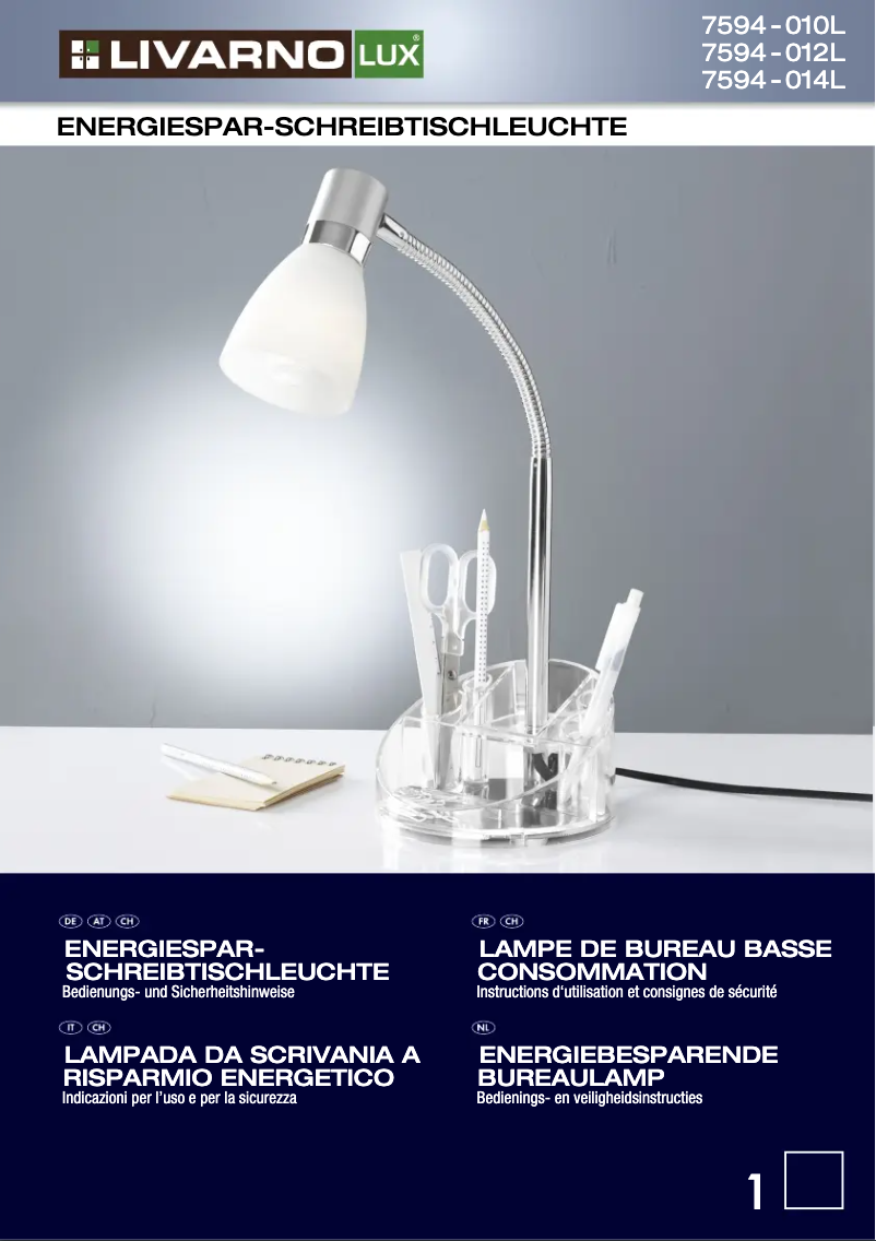 Page n°1 - Manuel utilisateur Livarno Lux 7594-010L