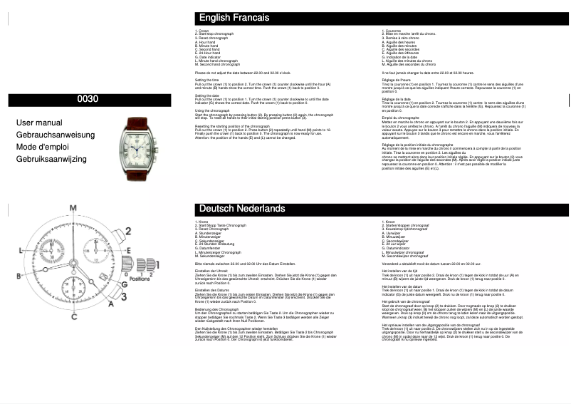 Image de la première page du manuel de l'appareil 0030