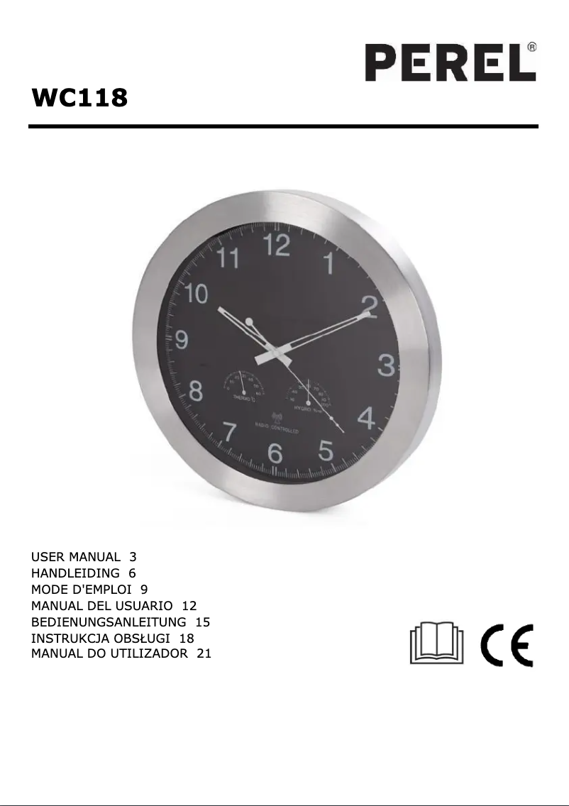 Page 1 de la notice Manuel utilisateur Perel WC118