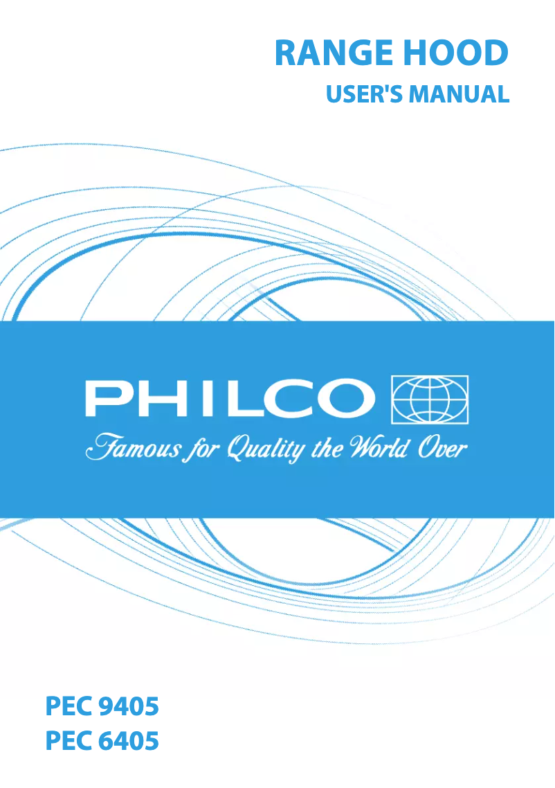 Page n°1 - Manuel utilisateur Philco PEC 9405