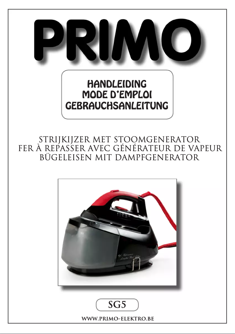 Page 1 de la notice Manuel utilisateur Primo SG 5