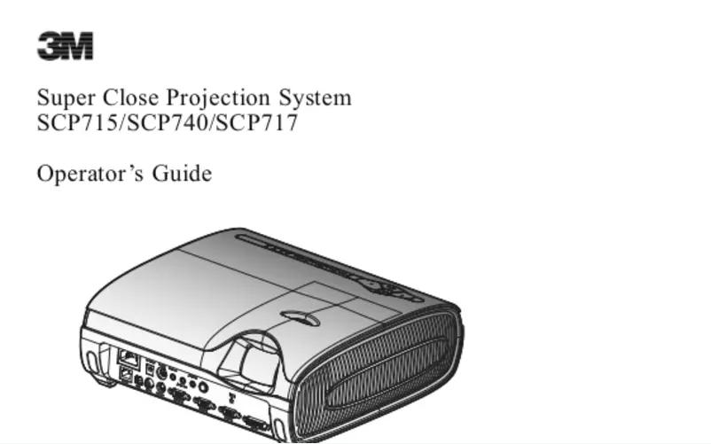 Page 1 de la notice Manuel utilisateur 3M SCP715