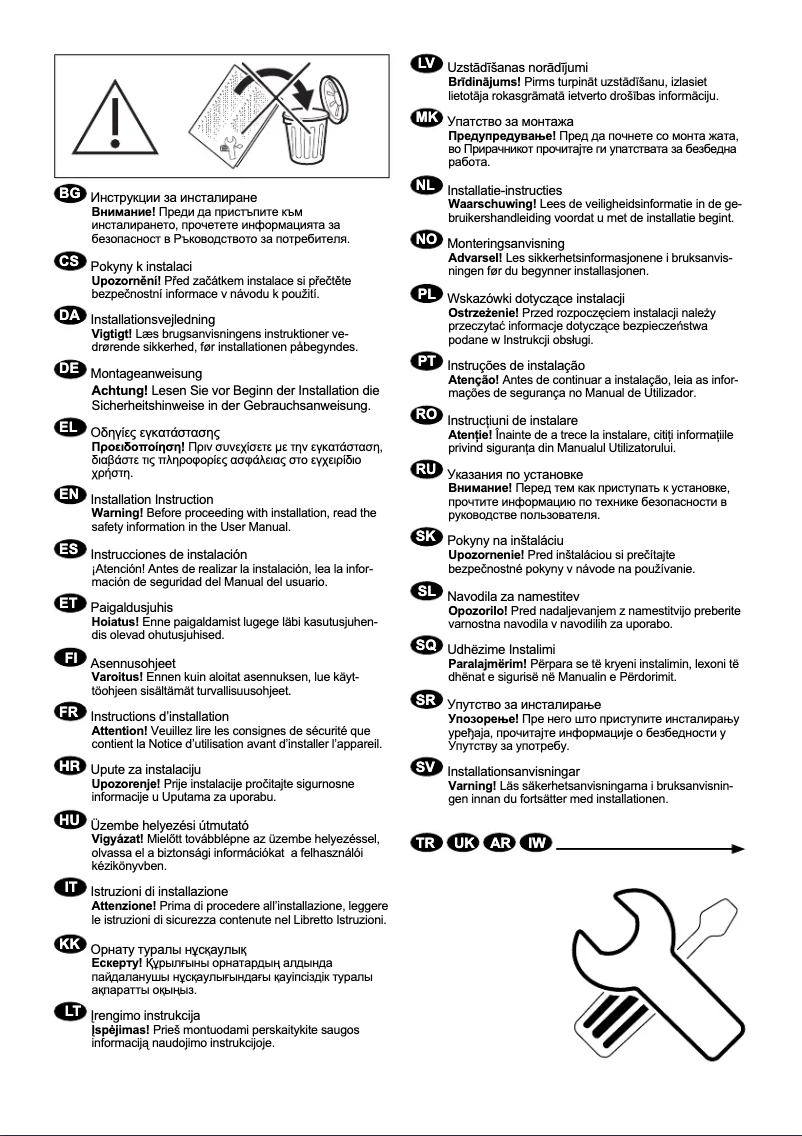 Image de la première page du manuel de l'appareil EW6F1474W