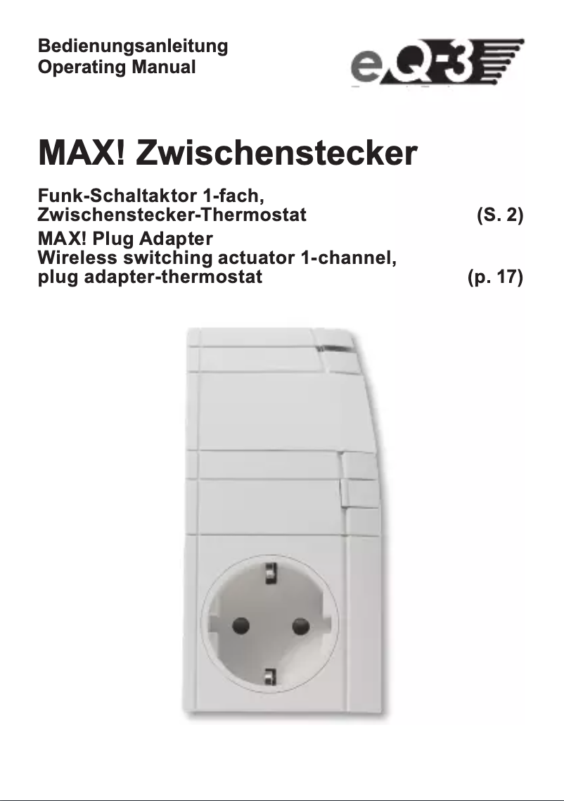 Page n°1 - Manuel utilisateur eQ-3 BC-TS-Sw-Pl