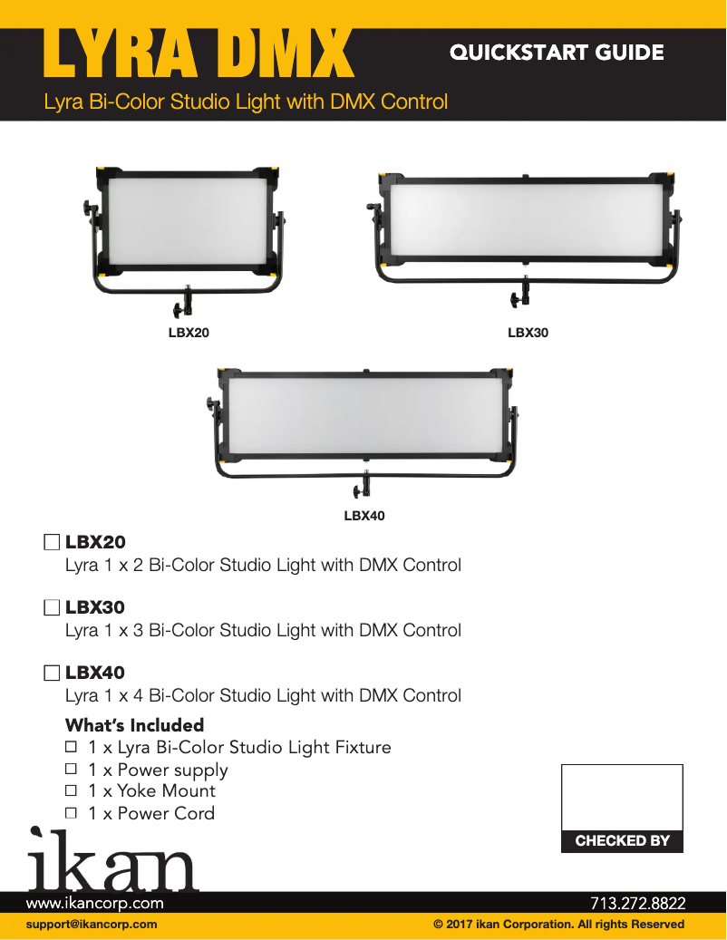 Page 1 de la notice Manuel utilisateur Ikan LBX20