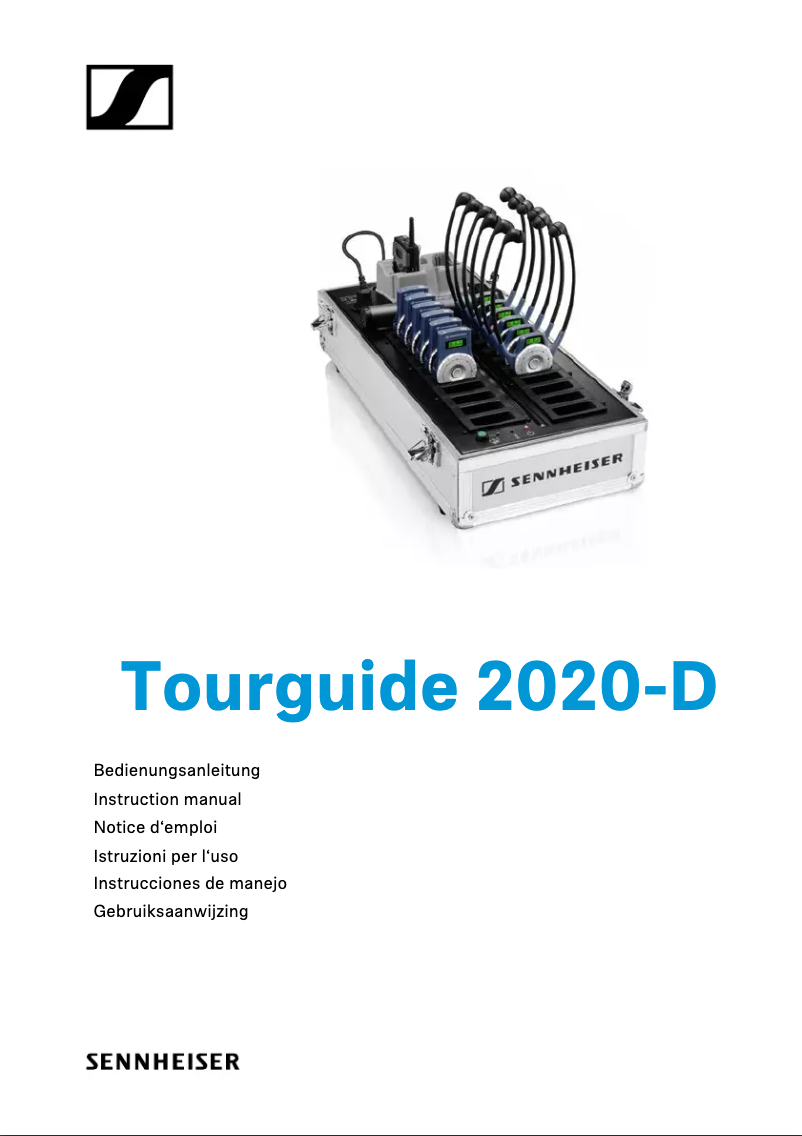 Page 1 de la notice Manuel utilisateur Sennheiser Tourguide 2020-D
