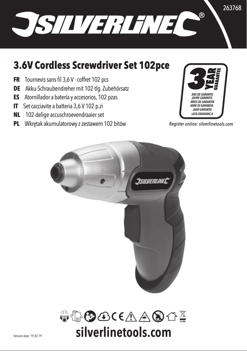 Page n°1 - Manuel utilisateur Silverline 263768