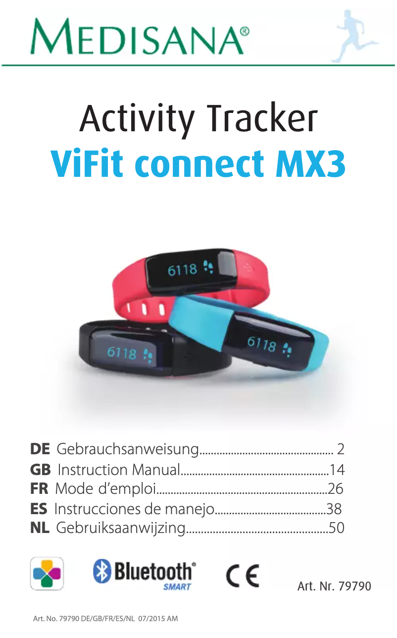 Page 1 de la notice Manuel utilisateur Medisana ViFit MX3