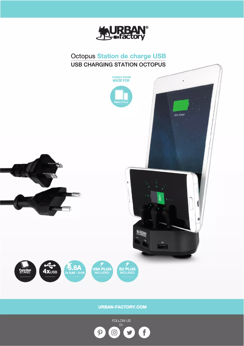 Page 1 de la notice Manuel utilisateur Urban Factory HCS01UF