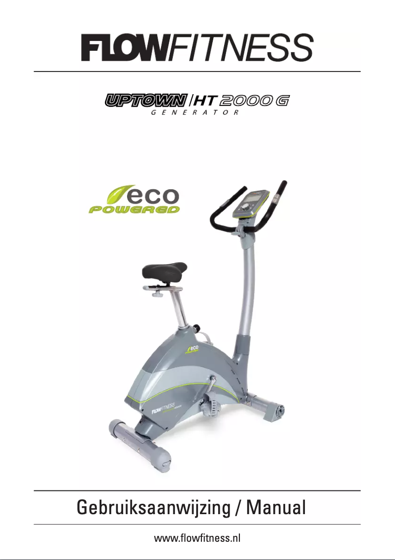 Page 1 de la notice Manuel utilisateur Flow Fitness HT2000G