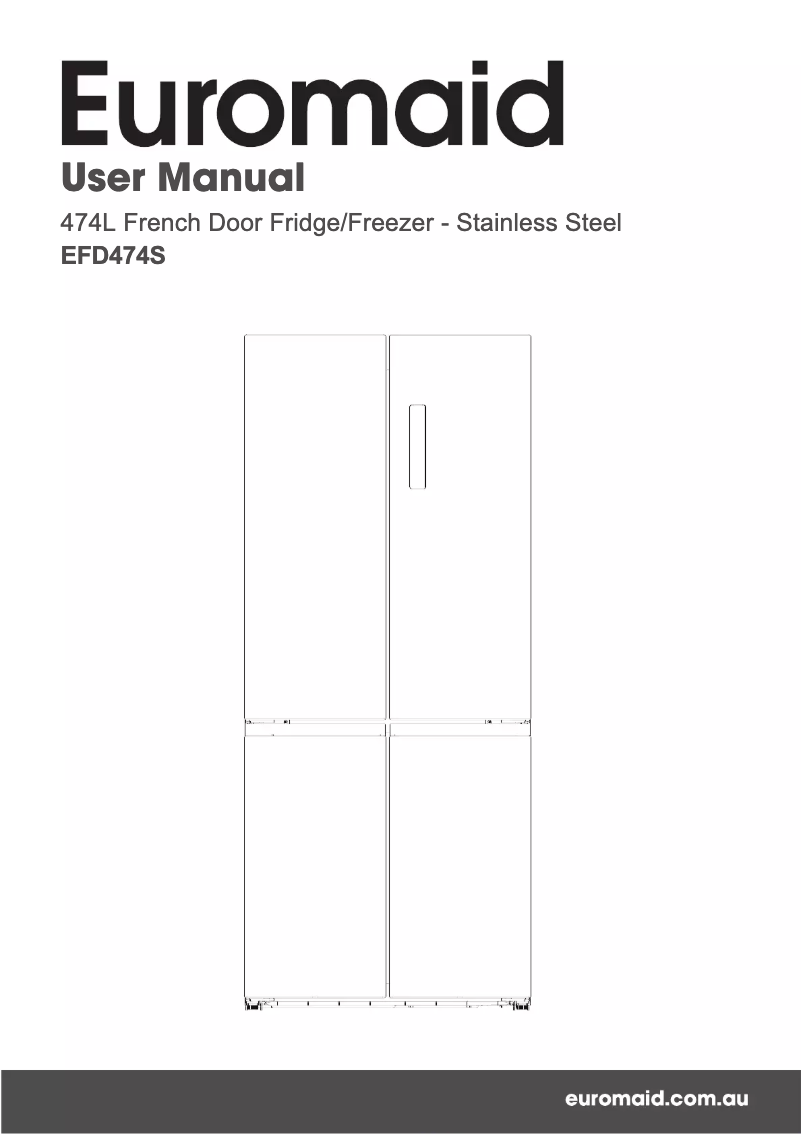 Image de la première page du manuel de l'appareil EFD474S