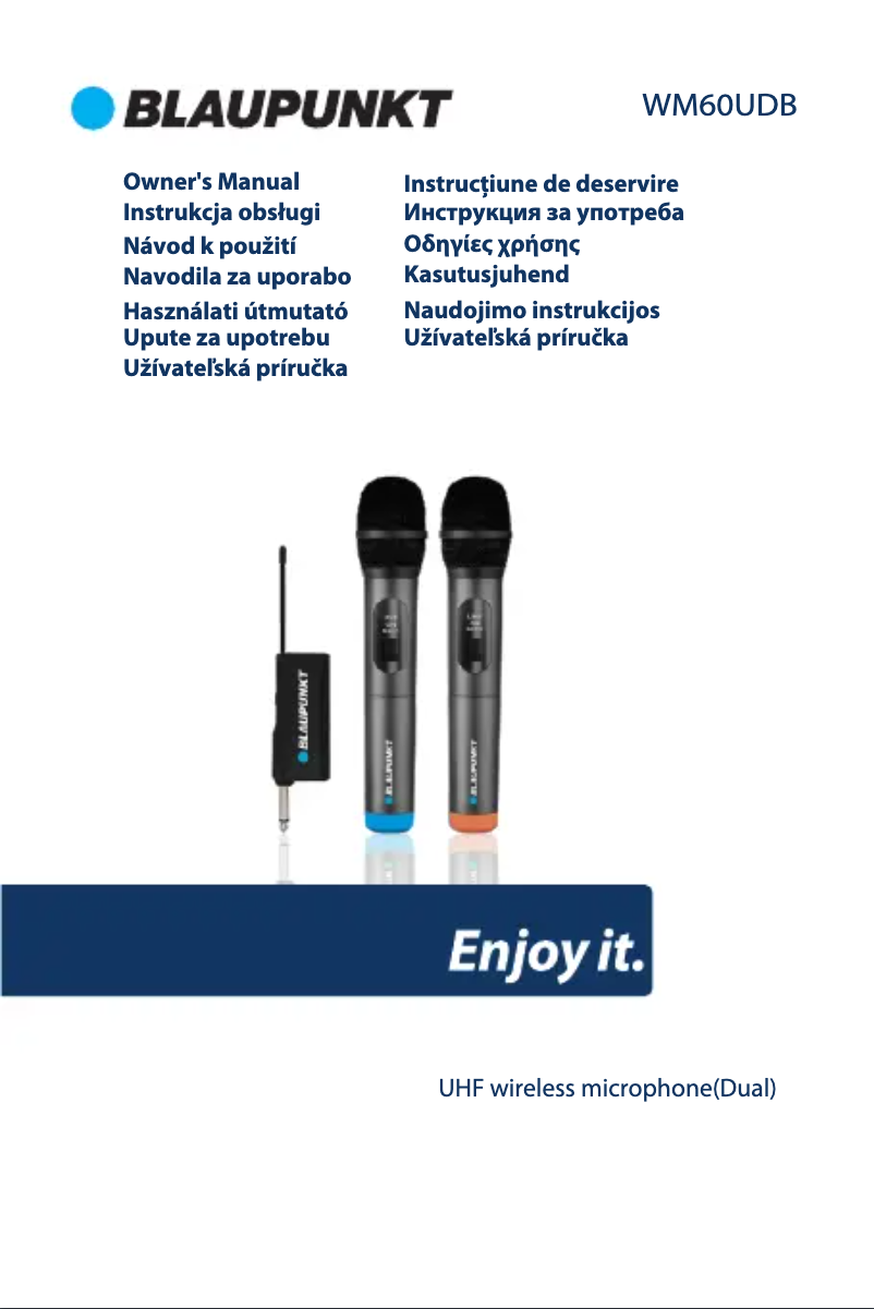 Image de la première page du manuel de l'appareil WM60UDB