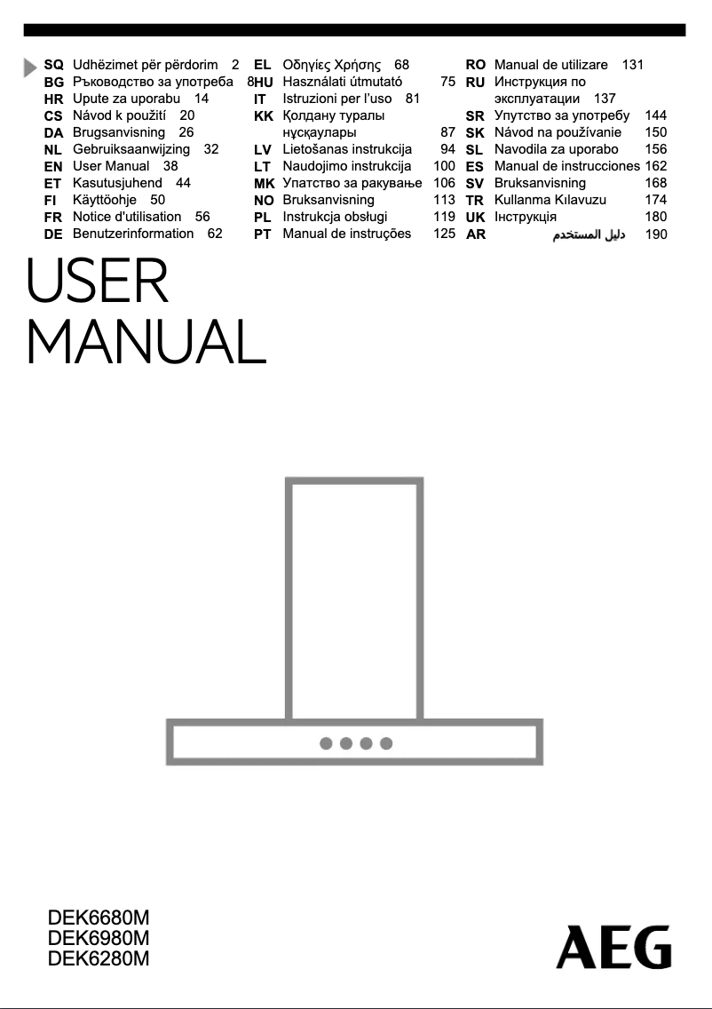 Imagen de la primera página del manual del dispositivo DEK6680M
