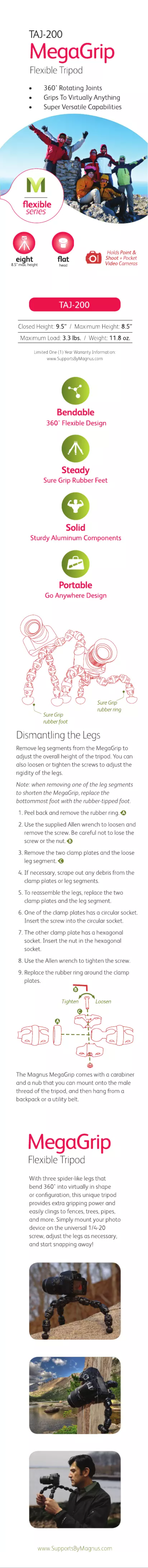 Imagen de la primera página del manual del dispositivo TAJ-200