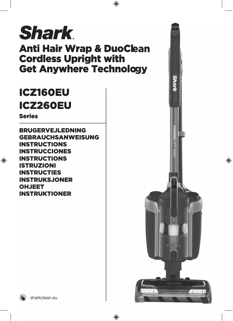 Image de la première page du manuel de l'appareil ICZ160EU