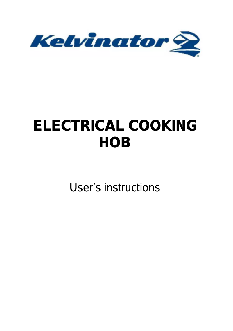 Page 1 de la notice Manuel utilisateur Kelvinator KH60SS