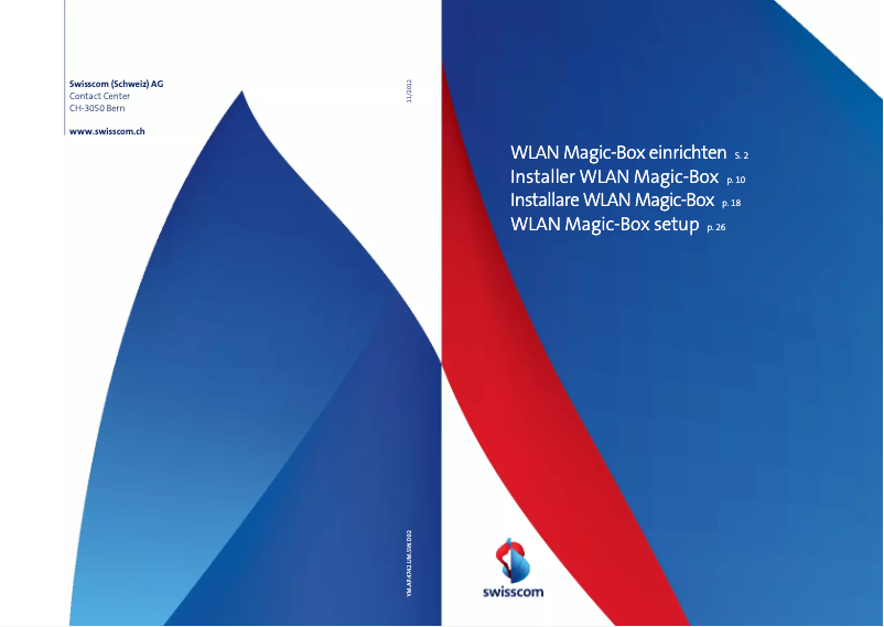 Page n°1 - Manuel utilisateur Swisscom WLAN Magic-Box